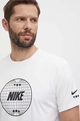 Zdjęcie produktu Nike t-shirt treningowy Lead Line kolor biały z nadrukiem