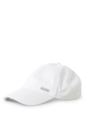 Zdjęcie produktu Nils Sundström Męska czapka z daszkiem Mężczyźni Bawełna biały jednolity,