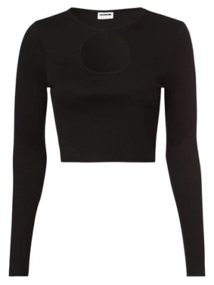 Zdjęcie produktu Noisy May Damska koszulka z długim rękawem Kobiety Bawełna czarny jednolity,
