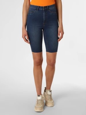 Zdjęcie produktu Noisy May Damskie spodenki jeansowe Kobiety Bawełna niebieski jednolity,