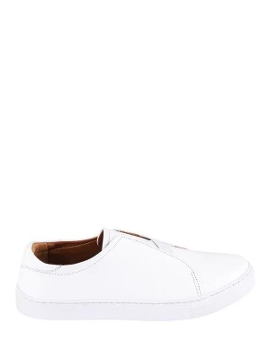 Zdjęcie produktu Noosy Skórzane slippersy w kolorze białym rozmiar: 39