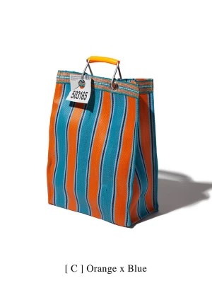 Zdjęcie produktu Novita Torba w kolorze pomarańczowo-niebieskim na zakupy - 30 x 40 x 15 cm rozmiar: onesize