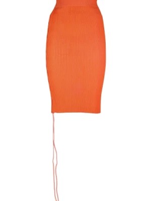 Zdjęcie produktu Nowoczesna Pomarańczowa Spódnica Off White