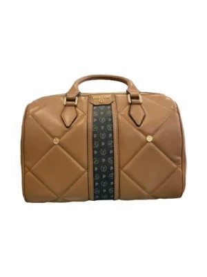 Zdjęcie produktu Nowoczesna skórzana torebka z ikonicznym logo Pollini