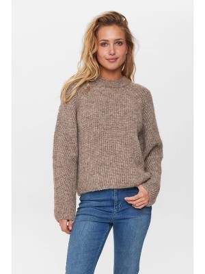 Zdjęcie produktu NÜMPH Sweter "Nuzindi" w kolorze brązowym rozmiar: XL