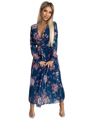 Zdjęcie produktu numoco Sukienka w kolorze niebieskim rozmiar: onesize