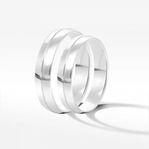 Zdjęcie produktu Obrączki ślubne z białego złota 4mm