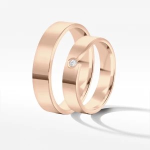 Zdjęcie produktu Obrączki ślubne z różowego złota 4.5mm