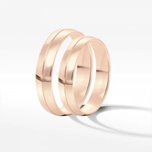 Zdjęcie produktu Obrączki ślubne z różowego złota 4mm