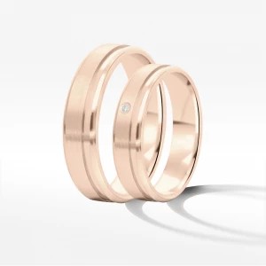 Zdjęcie produktu Obrączki ślubne z różowego złota 5mm/6mm