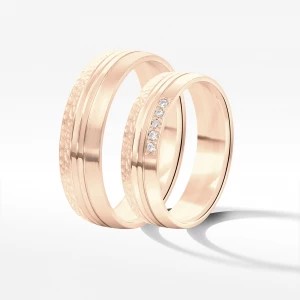 Zdjęcie produktu Obrączki ślubne z różówego złota 6mm
