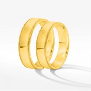 Zdjęcie produktu Obrączki ślubne z żółtego złota 4.5mm półokrągłe