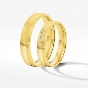 Zdjęcie produktu Obrączki ślubne z żółtego złota 4mm