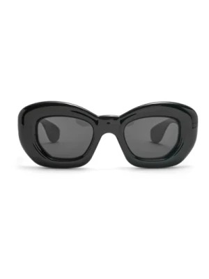 Zdjęcie produktu Odważne czarne okulary w stylu kocich oczu Loewe