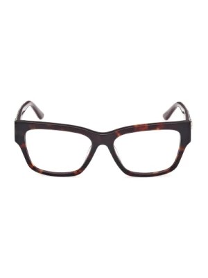 Zdjęcie produktu Okulary prostokątne z ramionami w zwierzęcy wzór Guess