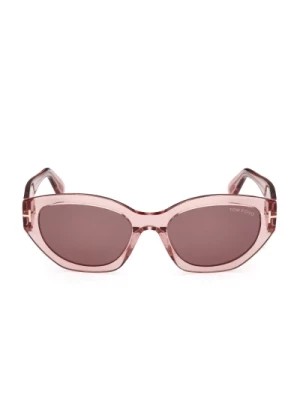 Zdjęcie produktu Okulary przeciwsłoneczne Cat-Eye w przezroczystym różu Tom Ford