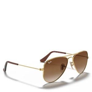 Zdjęcie produktu Okulary przeciwsłoneczne dziecięce Ray-Ban Aviator 0RJ9506S 223/13 Złoty