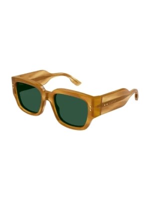 Zdjęcie produktu Okulary przeciwsłoneczne kwadratowe Brązowe Jasne Poliamid Gucci