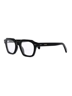Zdjęcie produktu Okulary przeciwsłoneczne kwadratowe czarne błyszcząca oprawka Celine