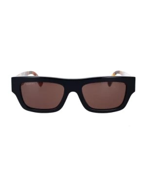 Zdjęcie produktu Okulary przeciwsłoneczne w kształcie prostokąta z odważnym obramowaniem z acetatu Gucci