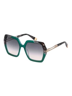 Zdjęcie produktu Okulary przeciwsłoneczne w kształcie sześciokąta dla kobiet Furla