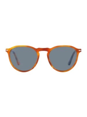 Zdjęcie produktu Okulary przeciwsłoneczne w stylu vintage z geometrycznym wzorem Persol