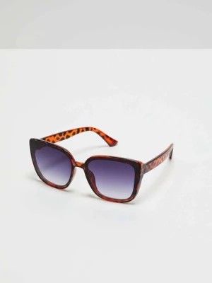 Zdjęcie produktu Okulary przeciwsłoneczne z motywem zwierzęcym brązowe Moodo