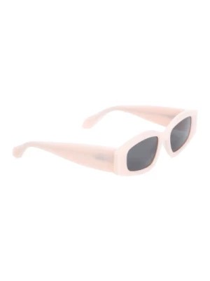 Zdjęcie produktu Okulary przeciwsłoneczne z octanu różowe szare styl Alaïa