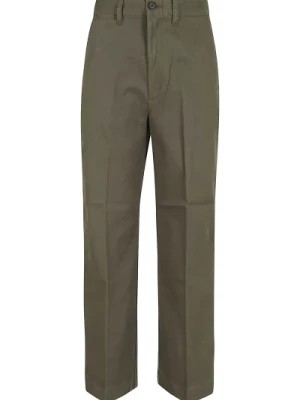 Zdjęcie produktu Oliwkowe Spodnie Cropped Flat Front Polo Ralph Lauren