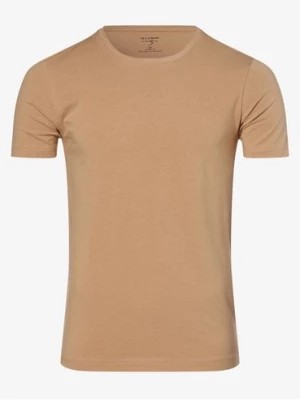 Zdjęcie produktu Olymp Level Five T-shirt męski Mężczyźni Dżersej beżowy jednolity,