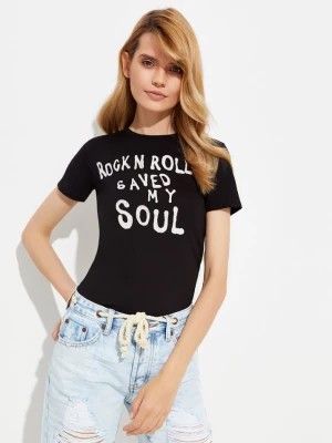 Zdjęcie produktu One Teaspoon Czarny t-shirt Rocn'n'Roll