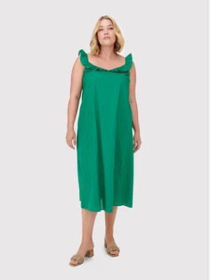 Zdjęcie produktu ONLY Carmakoma Sukienka codzienna Ally 15262056 Zielony Regular Fit
