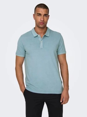 Zdjęcie produktu ONLY & SONS Koszulka polo w kolorze błękitnym rozmiar: S