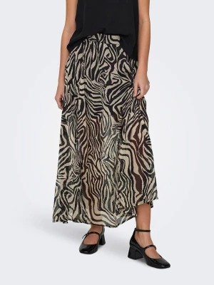 Zdjęcie produktu ONLY Spódnica w kolorze czarno-beżowym rozmiar: XS