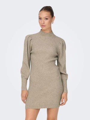 Zdjęcie produktu ONLY Sukienka dzianinowa w kolorze beżowym rozmiar: XL