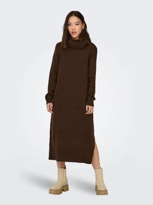 Zdjęcie produktu ONLY Sukienka dzianinowa w kolorze brązowym rozmiar: M