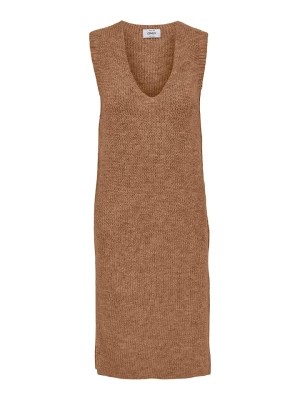 Zdjęcie produktu ONLY Sukienka dzianinowa w kolorze jasnobrązowym rozmiar: S