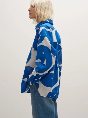 Zdjęcie produktu OPUS Bluzka "Fenlo" w kolorze niebiesko-białym rozmiar: 38