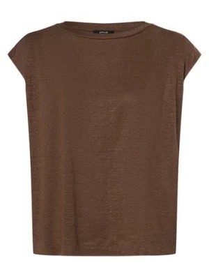 Zdjęcie produktu Opus Damska koszula lniana - Saskino Kobiety len brązowy jednolity,