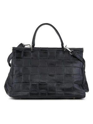 Zdjęcie produktu ORE10 Skórzana torebka "Lac" w kolorze czarnym - 30 x 21 x 16 cm rozmiar: onesize