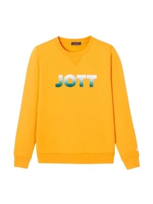 Zdjęcie produktu Organiczny Bawełniany Sweter z Logo - Żółty Jott