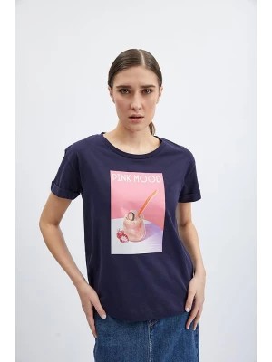 Zdjęcie produktu orsay Koszulka w kolorze granatowo-jasnoróżowym rozmiar: L