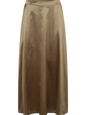 Zdjęcie produktu Orzechowa Spódnica Midi - Ponadczasowy Design, Uniwersalny Krój Co'Couture