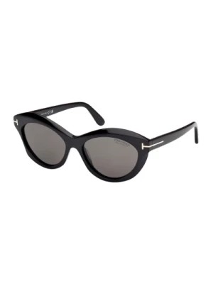 Zdjęcie produktu Oval Black Sunglasses Tom Ford