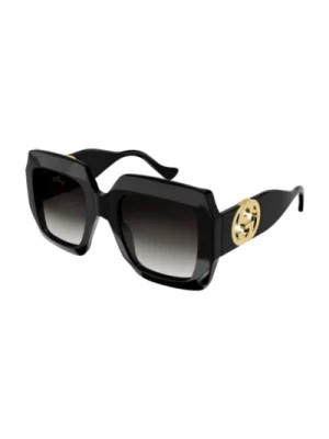 Zdjęcie produktu Oversize Okulary Przeciwsłoneczne w Kształcie Kwadratu GG1022S-006-Black Gucci