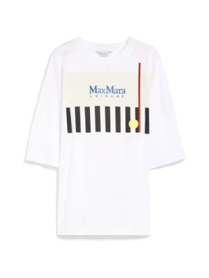 Zdjęcie produktu Oversize T-shirt z 3/4 rękawami Max Mara