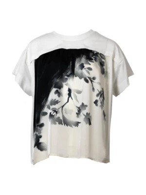 Zdjęcie produktu Oversize T-shirt z Kwiatowymi Motywami High