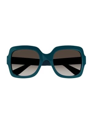 Zdjęcie produktu Oversized Kwadratowe Niebieskie Okulary Przeciwsłoneczne dla Kobiet Gucci