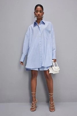 Zdjęcie produktu Oversize'owa koszulowa sukienka mini PATRIZIA PEPE