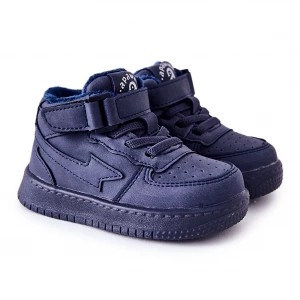 Zdjęcie produktu PA1 Dziecięce Ocieplane Wysokie Buty Sportowe Navy Clafi GQ400 granatowe